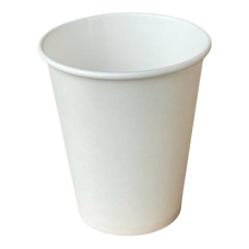 Бумажные стаканы 180 мл, белые одноразовые, упаковка 50 шт