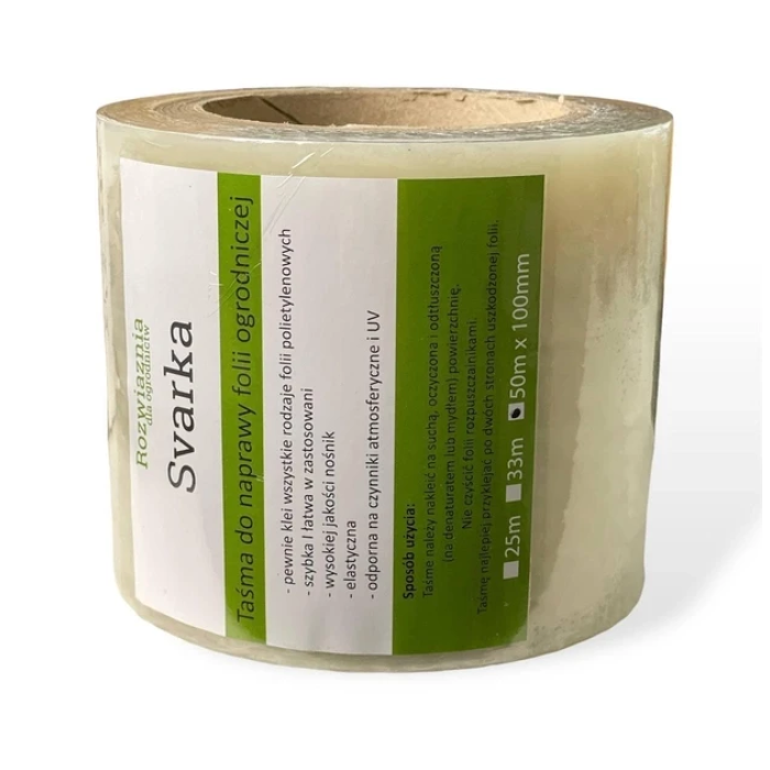 Скотч для ремонта тепличной пленки Svarka 10 см, 50 м, 100 мкм