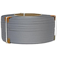 Упаковочная полипропиленовая лента (ПП) 16 мм x 0,8 мм x 1,5 км, серый