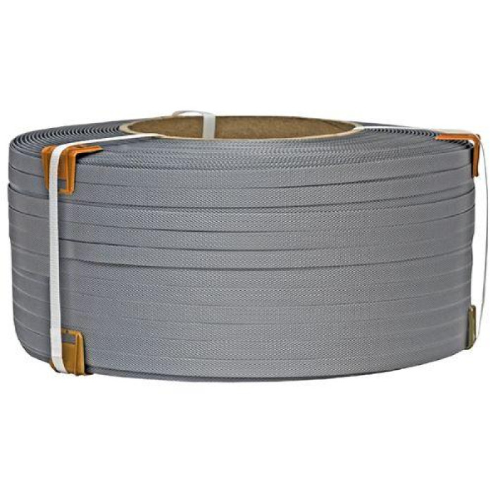 Лента упаковочная полипропиленовая 19 мм х 0.9 мм х 1000 м, серая