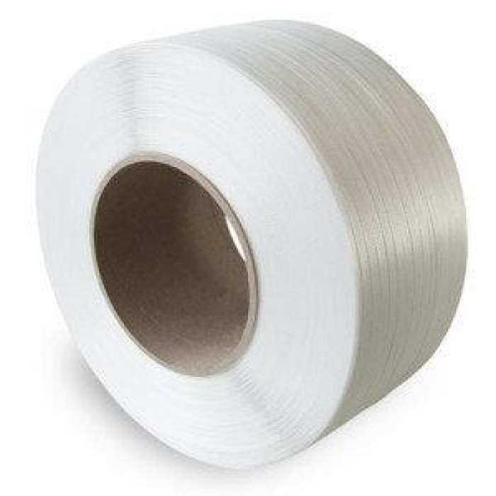 Лента упаковочная полипропиленовая 16 х 1 мм - 1,3км (белая) Ø 150мм для автоматов