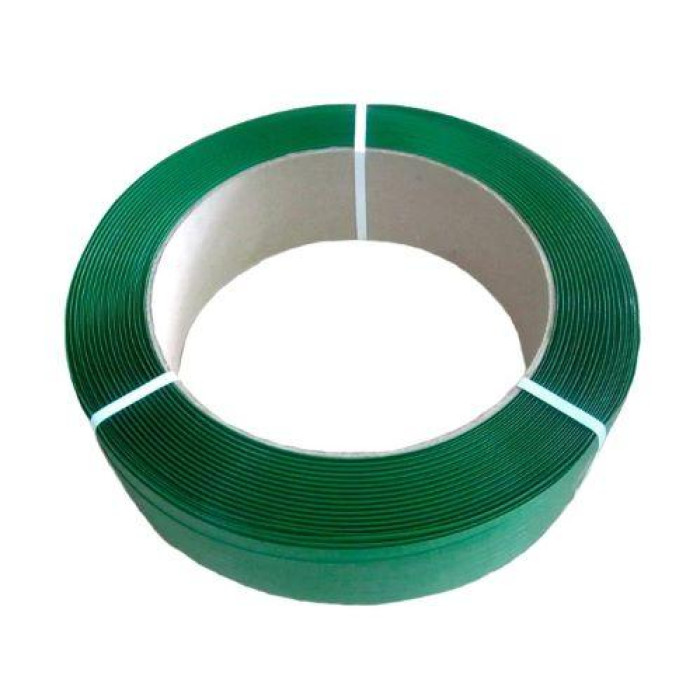 Лента упаковочная зеленая ПЭТ 19x1.0 мм 0.9 км
