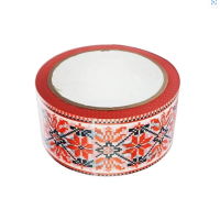 Скотч упаковочный "Вышиванка" 48мм 66 м