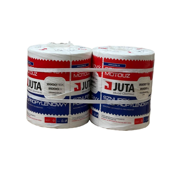 Шпагат полипропиленовый JUTA (ЮТА) PP500, 2 мм, 2000 м — Чехия (оригинал)