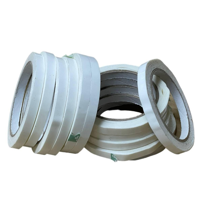 Лента клейкая для клипсаторов 9 мм х 66м, белая