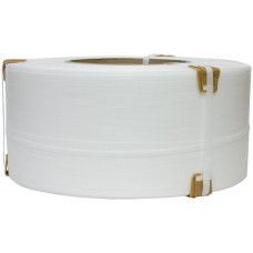 Упаковочная полипропиленовая лента 12x0,8 мм, 2,1 км, белая (первичный материал)
