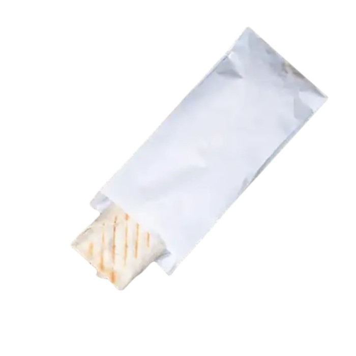 Бумажный крафт пакет Саше 100х200х50мм (белый), упаковка 1000 шт