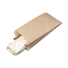 Бумажный крафт пакет Саше 100х230х40мм, упаковка 1000 шт