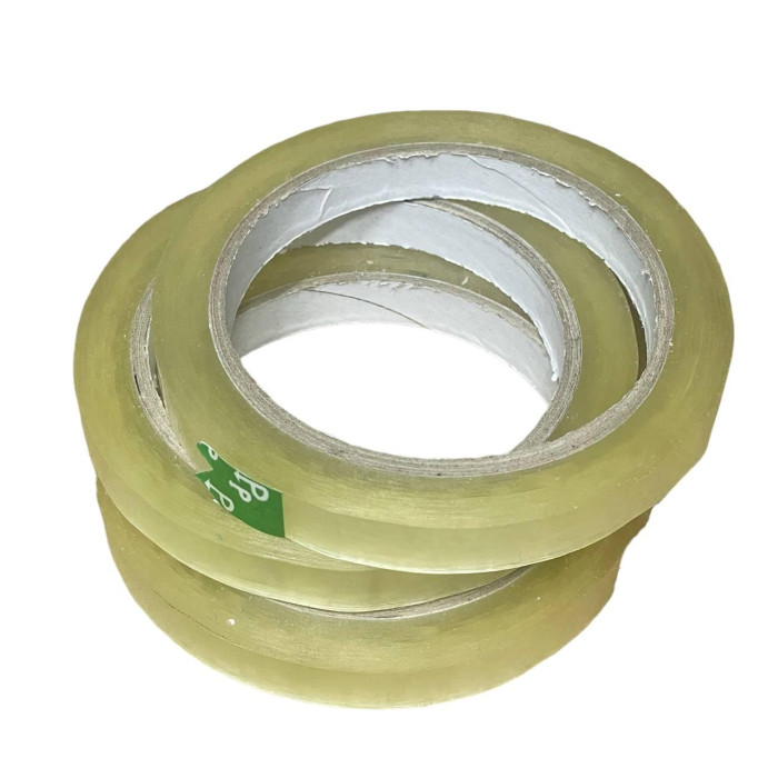 Лента клейкая для клипсаторов 12 мм х 66м, прозрачная