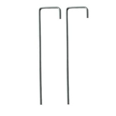 Садовые колышки для крепления агроволокна "J", 3х15 см, 100 шт. в упаковке – металлические шпильки для фиксаци