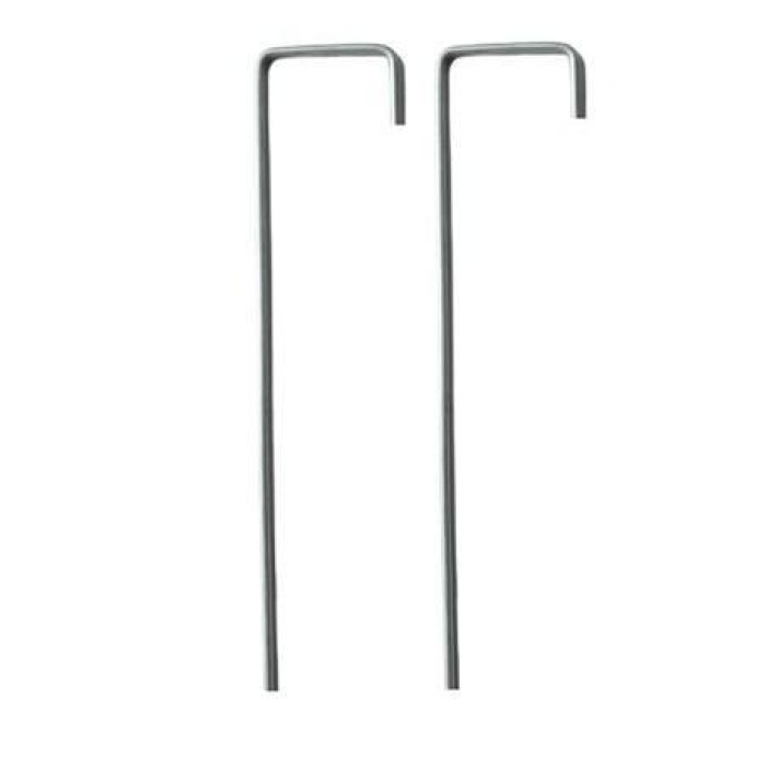 Садовые колышки для крепления агроволокна "J", 3х15 см, 100 шт. в упаковке – металлические шпильки для фиксаци