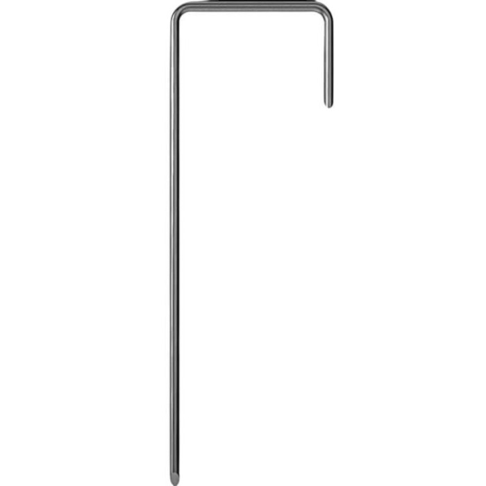 Садовые колышки для крепления агроволокна "J", 3х15 см, 100 шт. в упаковке – металлические шпильки для фиксаци