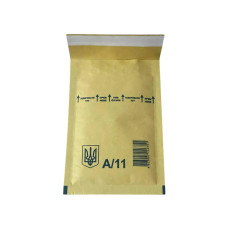 Бандерольный конверт №11 100×160 мм с пузырьковой пленкой, коричневый