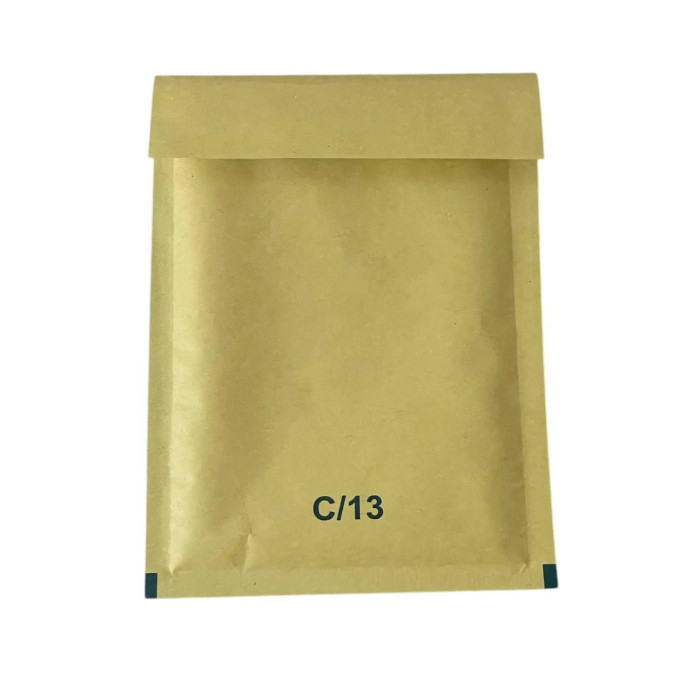 Бандерольный конверт №13 150×210 мм с пузырьковой пленкой, коричневый