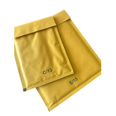 Бандерольный конверт №14 180×260 мм с пузырчатой пленкой, коричневый