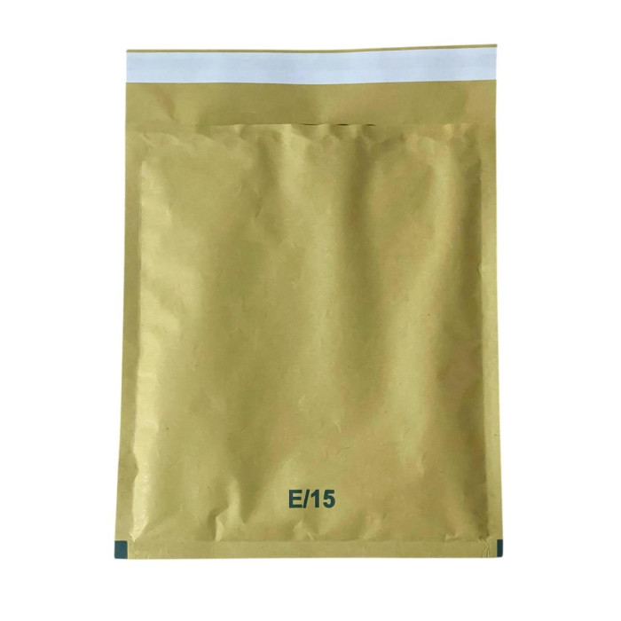 Бандерольный конверт №15 220×260 мм с пупырьками, коричневый