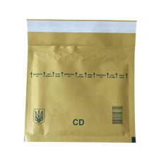 Бандерольный конверт No CD 180×160 мм с пузырчатой пленкой, коричневый