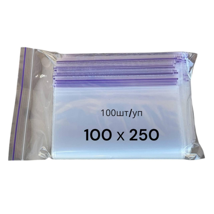 Зип пакеты Zip-Lock 100х250 мм, 50 мкм