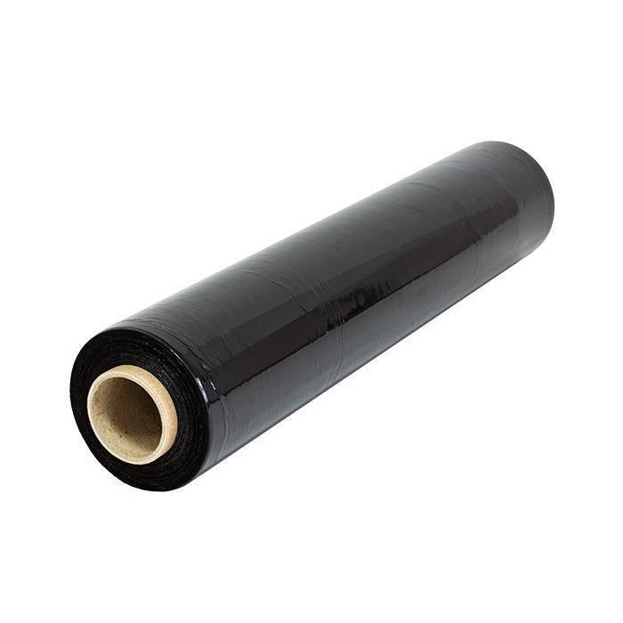 Стрейч-пленка черная 20 мкм, ширина 500 мм, 1.7 кг