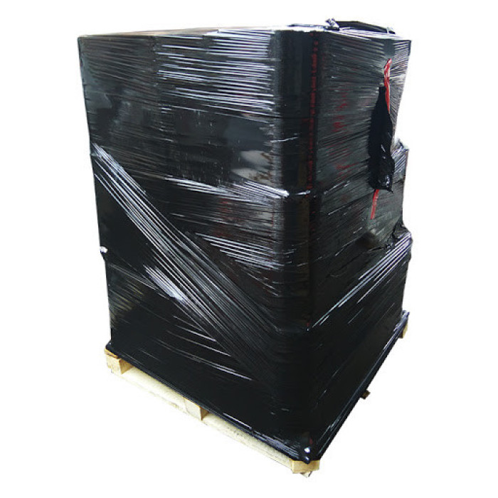 Стрейч-пленка черная 20 мкм, ширина 500 мм, 1.7 кг