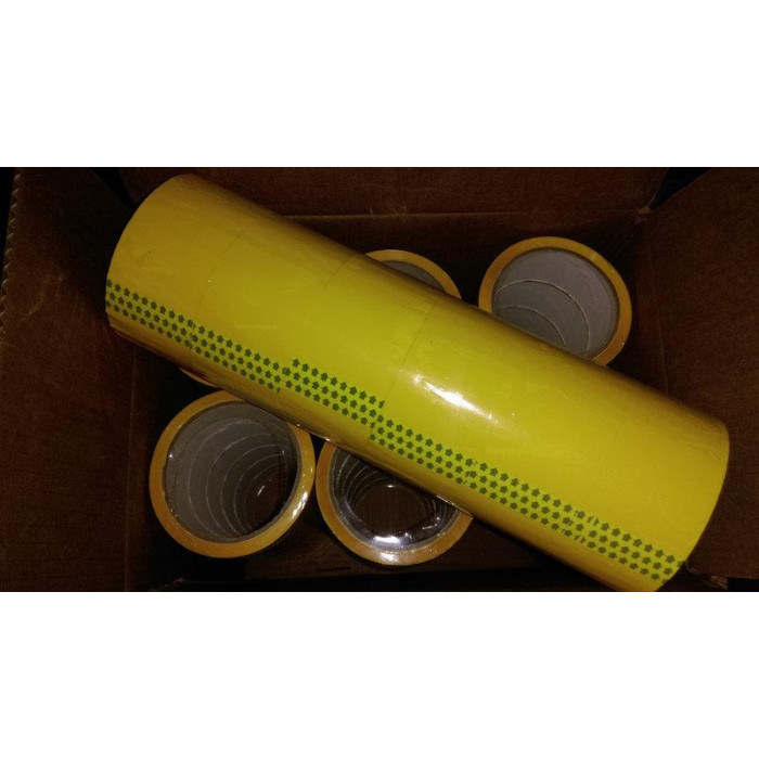 Скотч упаковочный желтый 48 мм х 66 м