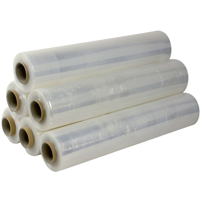 Стрейч-пленка прозрачная 17 мкм, ширина 500 мм, вес 2.2 кг