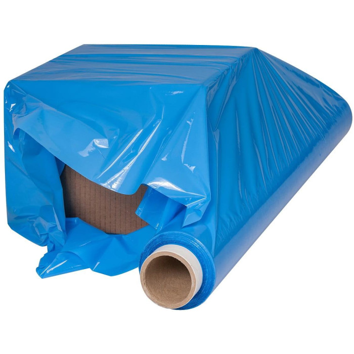 Упаковочная стрейч-пленка синяя 23 мкм, 500 мм, 2.2 кг