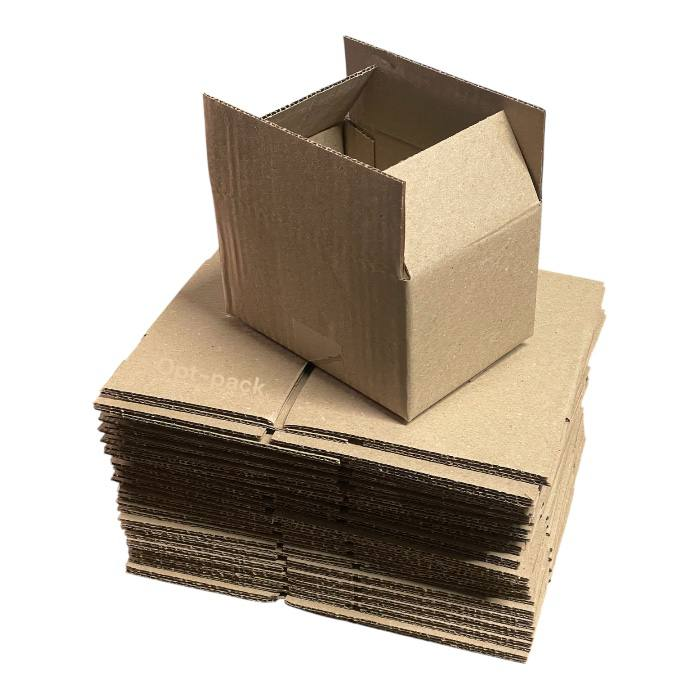 Картонная коробка для почтовых отправлений 170×120×100 мм (0,5 кг) четырехклапанная